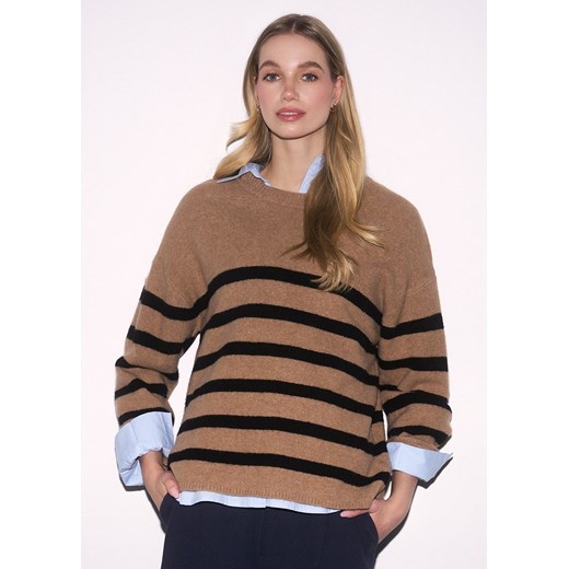 Sweter damski w czarne paski ze sklepu Diverse w kategorii Swetry damskie - zdjęcie 184175578