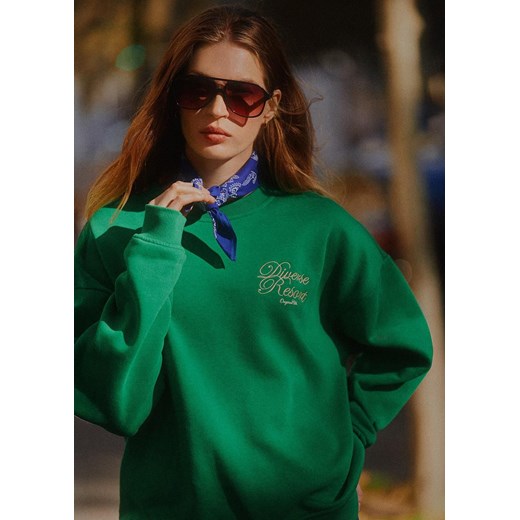 Bluza dresowa z aplikacją ze sklepu Diverse w kategorii Bluzy damskie - zdjęcie 184176465