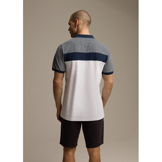 T-shirt męski Diverse biały casual 