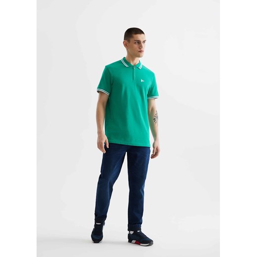 Koszulka polo z piki zapinana na zamek Diverse XXL Diverse