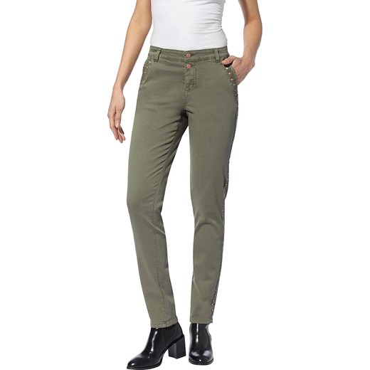 Heine Dżinsy - Slim fit - w kolorze khaki ze sklepu Limango Polska w kategorii Jeansy damskie - zdjęcie 184181739