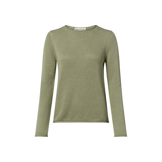 Marc O'Polo Sweter damski Kobiety Bawełna oliwkowy jednolity ze sklepu vangraaf w kategorii Swetry damskie - zdjęcie 184182259