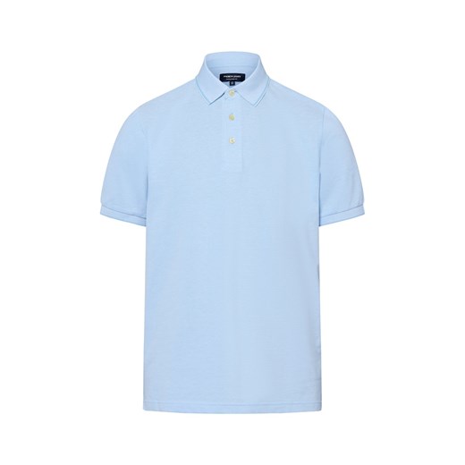 Andrew James Męska koszulka polo Mężczyźni Bawełna jasnoniebieski marmurkowy ze sklepu vangraaf w kategorii T-shirty męskie - zdjęcie 184182266