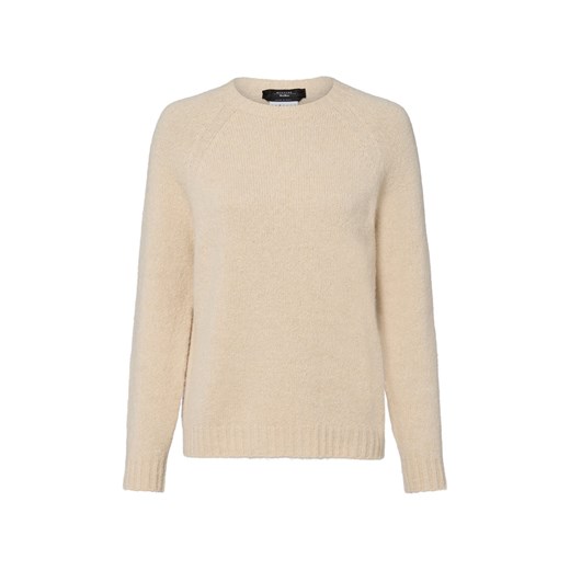 Weekend Max Mara Damski sweter z dzianiny z alpaką - Ghiacci Kobiety drobna dzianina écru jednolity ze sklepu vangraaf w kategorii Swetry damskie - zdjęcie 184182287