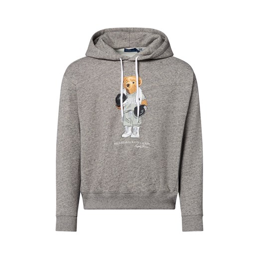 Polo Ralph Lauren Damski sweter z kapturem Kobiety szary marmurkowy ze sklepu vangraaf w kategorii Bluzy damskie - zdjęcie 184182288