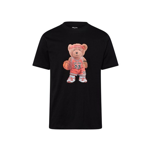 Chill Pill Koszulka męska - Niedźwiedź koszykarski Mężczyźni Bawełna czarny nadruk ze sklepu vangraaf w kategorii T-shirty męskie - zdjęcie 184182295