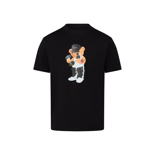 Chill Pill Koszulka męska - Muscle Bear Mężczyźni Bawełna czarny nadruk ze sklepu vangraaf w kategorii T-shirty męskie - zdjęcie 184182296