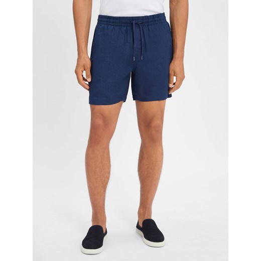 Polo Ralph Lauren Szorty Mężczyźni len granatowy jednolity ze sklepu vangraaf w kategorii Spodenki męskie - zdjęcie 184182306