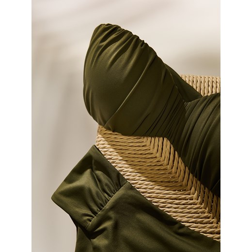 Reserved - Góra od stroju plażowego - oliwkowy ze sklepu Reserved w kategorii Stroje kąpielowe - zdjęcie 184182705