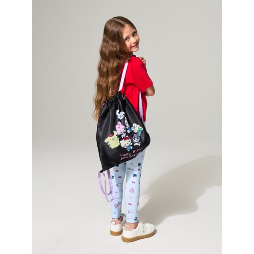 Sinsay - Plecak worek Hello Kitty - czarny Sinsay One Size Sinsay