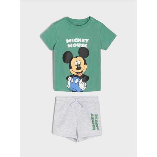 Sinsay - Komplet dzianinowy Mickey Mouse - green spruce - id: 103DZ-75X - marki Sinsay - 184184029 Sinsay - Komplet dzianinowy Mickey Mouse - green spruce ze sklepu Sinsay w kategorii Odzież dla niemowląt - zdjęcie 184184029