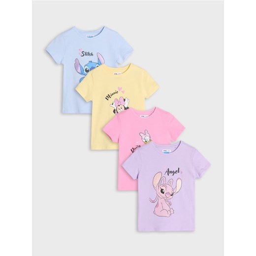 Sinsay - Koszulki 4 pack Disney - wielobarwny ze sklepu Sinsay w kategorii Bluzki dziewczęce - zdjęcie 184184039