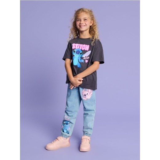 Sinsay - Koszulka Stitch - szary ze sklepu Sinsay w kategorii Bluzki dziewczęce - zdjęcie 184184047