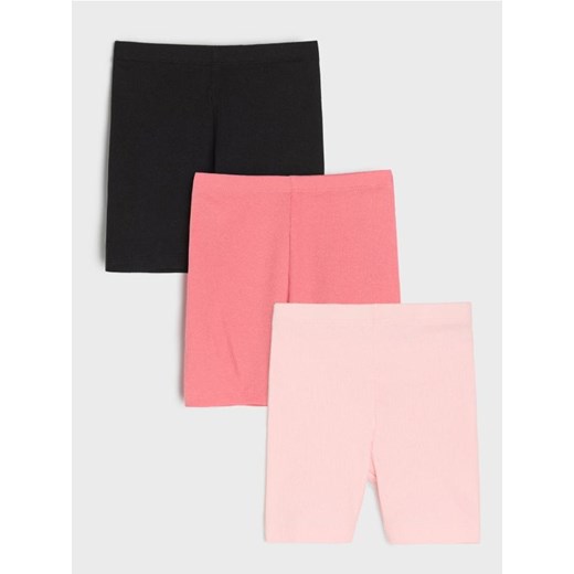 Sinsay - Kolarki z prążkowanej dzianiny 3 pack - różowy ze sklepu Sinsay w kategorii Odzież dla niemowląt - zdjęcie 184184099
