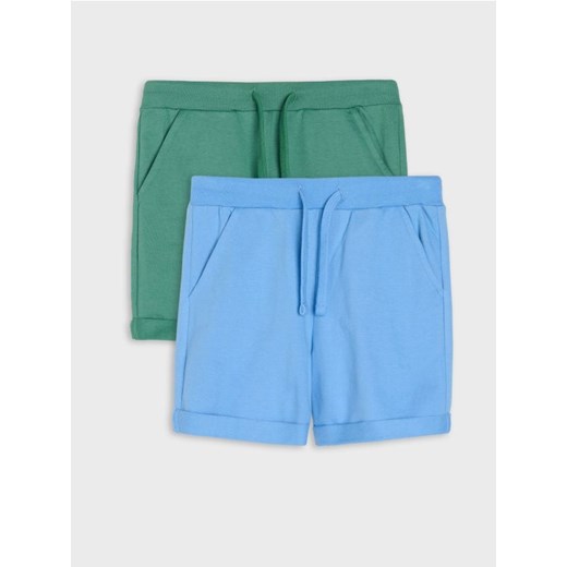 Sinsay - Szorty w stylu basic 2 pack - zielony ze sklepu Sinsay w kategorii Spodenki chłopięce - zdjęcie 184184186
