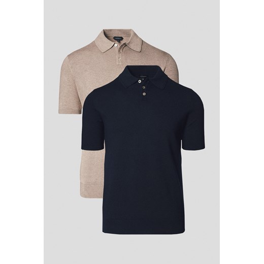 Zestaw 2 Koszulek Polo z Wiskozą Nils ze sklepu Lancerto S.A. w kategorii T-shirty męskie - zdjęcie 184184715