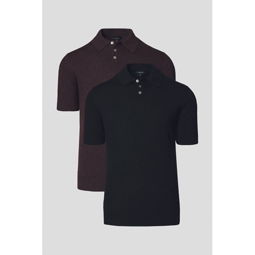 Zestaw 2 Koszulek Polo z Wiskozą Nils ze sklepu Lancerto S.A. w kategorii T-shirty męskie - zdjęcie 184184716