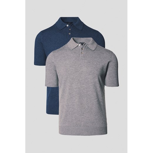 Zestaw 2 Koszulek Polo z Wiskozą Nils ze sklepu Lancerto S.A. w kategorii T-shirty męskie - zdjęcie 184184717