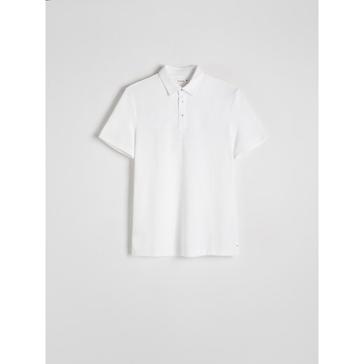 Reserved - Koszulka polo regular - biały Reserved XXL Reserved okazja