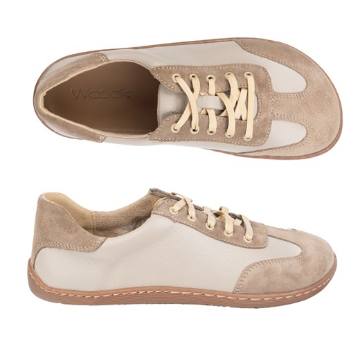 Buty barefoot minimalistyczne skórzane WASAK 0744W cappuccino ze sklepu butyolivier w kategorii Półbuty męskie - zdjęcie 184185599
