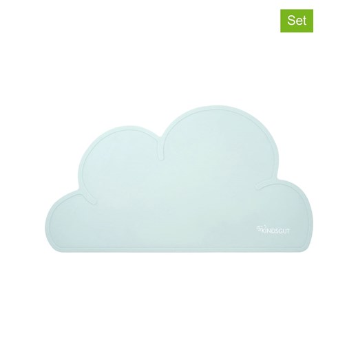 Kindsgut Podkładki (2 szt.) &quot;Wolke&quot; w kolorze błękitnym - 49 x 27 cm ze sklepu Limango Polska w kategorii Podkładki na stół - zdjęcie 184185829