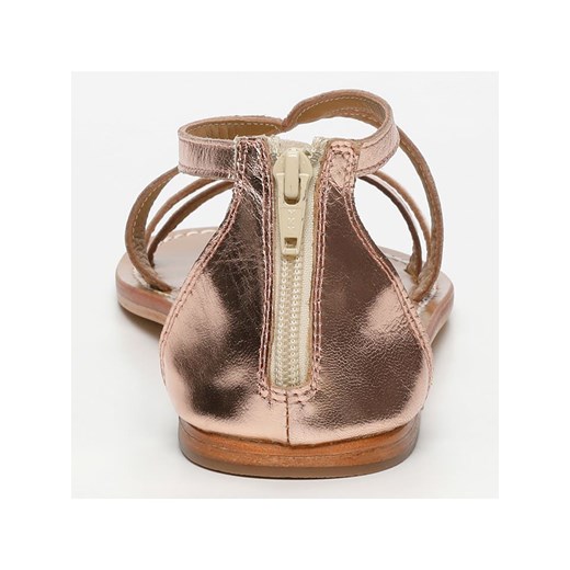 CALANK Skórzane sandały w kolorze różowozłotym Calank 40 okazyjna cena Limango Polska