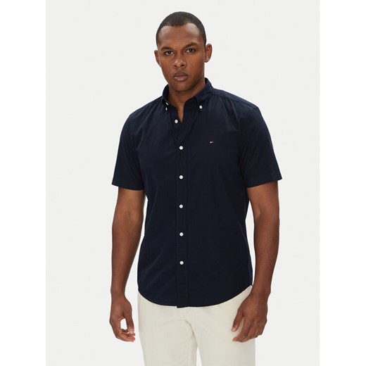 Tommy Hilfiger Koszula MW0MW37584 Granatowy Regular Fit ze sklepu MODIVO w kategorii Koszule męskie - zdjęcie 184187365
