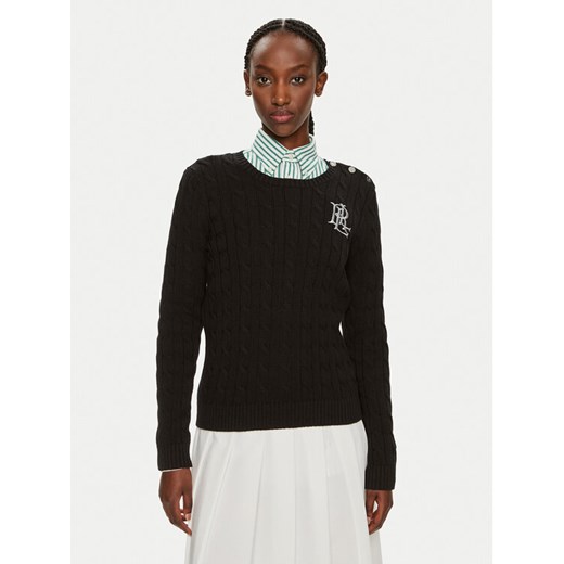 Lauren Ralph Lauren Sweter 200932223001 Czarny Slim Fit ze sklepu MODIVO w kategorii Swetry damskie - zdjęcie 184187375