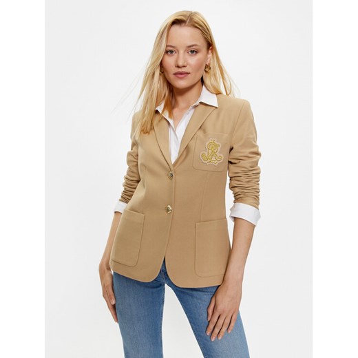 Lauren Ralph Lauren Marynarka 200797305013 Beżowy Regular Fit ze sklepu MODIVO w kategorii Marynarki damskie - zdjęcie 184187445