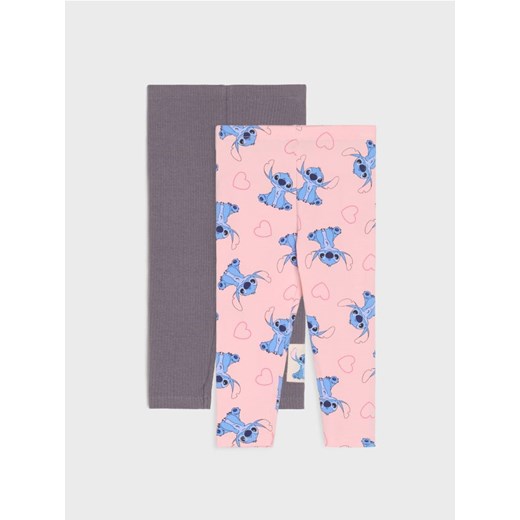 Sinsay - Legginsy 2 pack Stitch - różowy ze sklepu Sinsay w kategorii Spodnie dziewczęce - zdjęcie 184190778