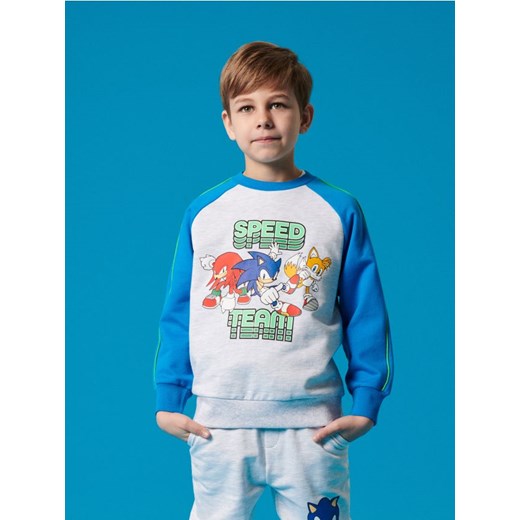 Sinsay - Bluza z nadrukiem Sonic the Hedgehog - mid blue ze sklepu Sinsay w kategorii Bluzy chłopięce - zdjęcie 184190906