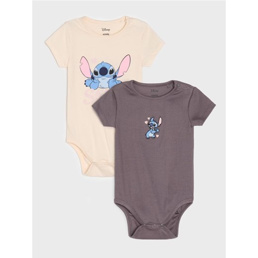 Sinsay - Body 2 pack Stitch - kremowy ze sklepu Sinsay w kategorii Odzież dla niemowląt - zdjęcie 184190908