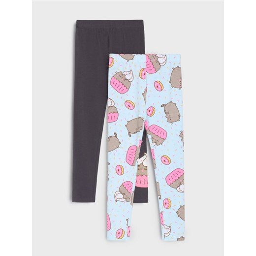 Sinsay - Legginsy 2 pack Pusheen the Cat - wielobarwny ze sklepu Sinsay w kategorii Spodnie dziewczęce - zdjęcie 184190917