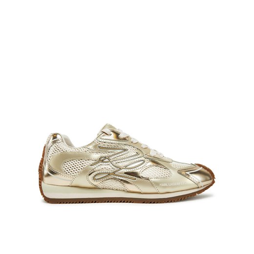 Sneakersy KARL LAGERFELD Velocette KL63925 Złoty ze sklepu eobuwie.pl w kategorii Buty sportowe damskie - zdjęcie 184191598