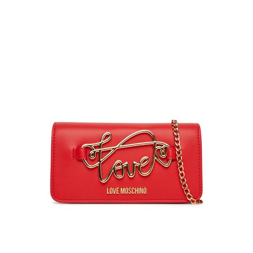 Torebka LOVE MOSCHINO JC5736PP0MKG0500 Czerwony ze sklepu eobuwie.pl w kategorii Kopertówki - zdjęcie 184191626