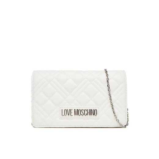 Torebka LOVE MOSCHINO JC4248PP0MLA0100 Biały ze sklepu eobuwie.pl w kategorii Kopertówki - zdjęcie 184191767