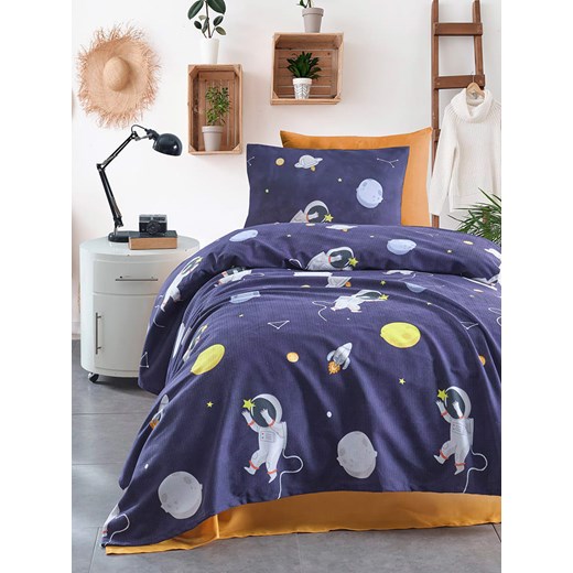 Colourful Cotton Narzuta w kolorze granatowym Colourful Cotton 140x200 cm Limango Polska okazja