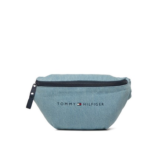 Tommy Hilfiger Saszetka nerka Th Essential Denim Bumbag AU0AU01976 Niebieski ze sklepu MODIVO w kategorii Saszetki - zdjęcie 184193105