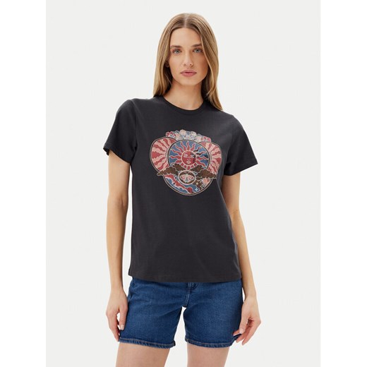 Wrangler T-Shirt Graphic 112362563 Czarny Regular Fit ze sklepu MODIVO w kategorii Bluzki damskie - zdjęcie 184193126