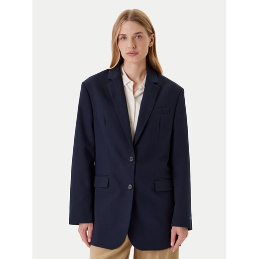 Tommy Hilfiger Marynarka Elevated WW0WW46808 Granatowy Relaxed Fit ze sklepu MODIVO w kategorii Marynarki damskie - zdjęcie 184193158