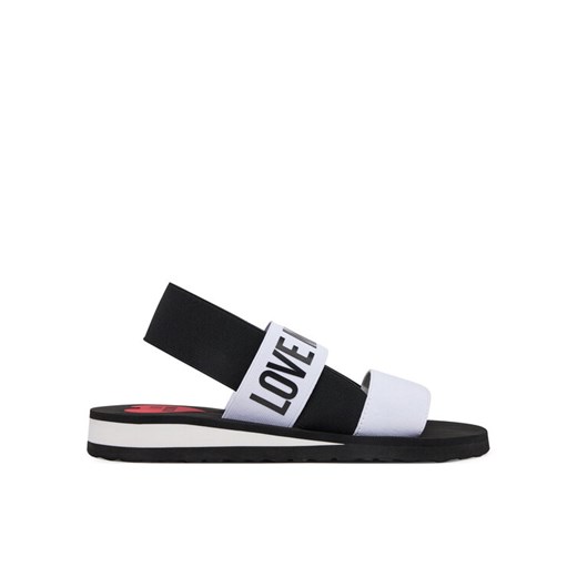 LOVE MOSCHINO Sandały JA16033G0MJN410A Biały ze sklepu MODIVO w kategorii Sandały damskie - zdjęcie 184193186