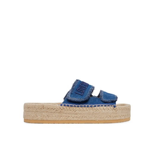 LOVE MOSCHINO Espadryle JA28383G0MJO5700 Niebieski ze sklepu MODIVO w kategorii Espadryle damskie - zdjęcie 184193206