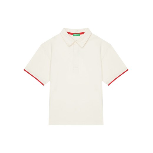 United Colors Of Benetton Polo 3MI5C301U Beżowy Relaxed Fit ze sklepu MODIVO w kategorii T-shirty chłopięce - zdjęcie 184193209