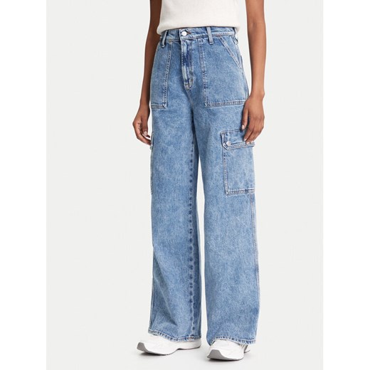 Tommy Jeans Jeansy Claire DW0DW20479 Niebieski Wide Leg ze sklepu MODIVO w kategorii Jeansy damskie - zdjęcie 184193288