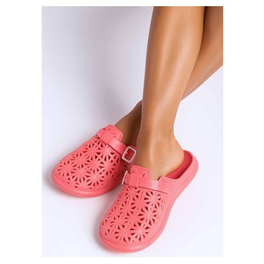 Klapki damskie Ażurowe buty na plażę Arbuzowe /H2 17854 G008/ ze sklepu Pantofelek24.pl w kategorii Mokasyny damskie - zdjęcie 184194325