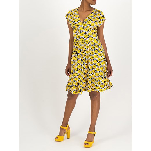 Blutsgeschwister Sukienka &quot;La Vie est Belle&quot; w kolorze żółtym ze XL promocyjna cena Limango Polska
