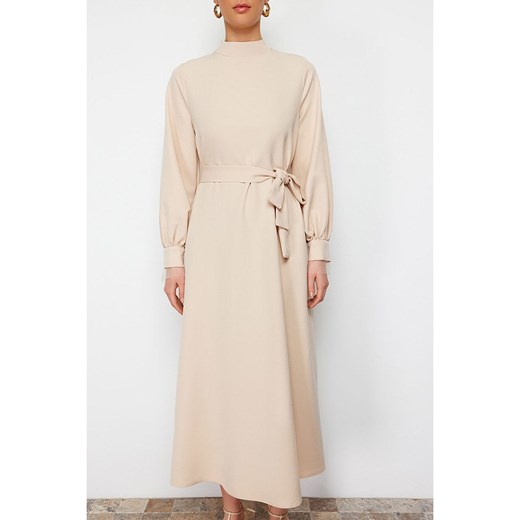 trendyol Sukienka w kolorze beżowym ze sklepu Limango Polska w kategorii Sukienki - zdjęcie 184194535