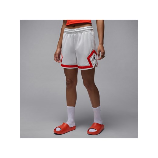 Damskie spodenki z motywem otwartego rombu 10 cm Jordan Sport Quai 54 - Biel ze sklepu Nike poland w kategorii Szorty - zdjęcie 184196128