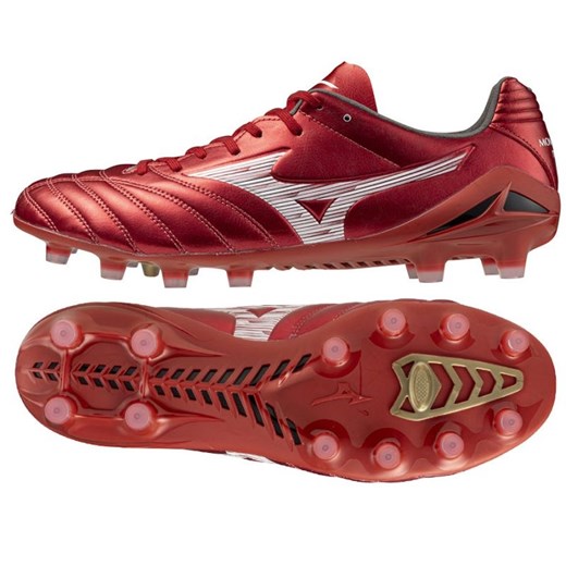 Buty piłkarskie Mizuno Monarcida Neo Iii Pro P1GA252260 czerwone ze sklepu ButyModne.pl w kategorii Buty sportowe męskie - zdjęcie 184196215