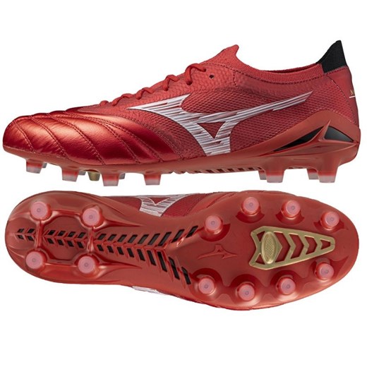 Buty piłkarskie Mizuno Morelia Neo Iv Beta Japan Fg P1GA254060 czerwone ze sklepu ButyModne.pl w kategorii Buty sportowe męskie - zdjęcie 184196217